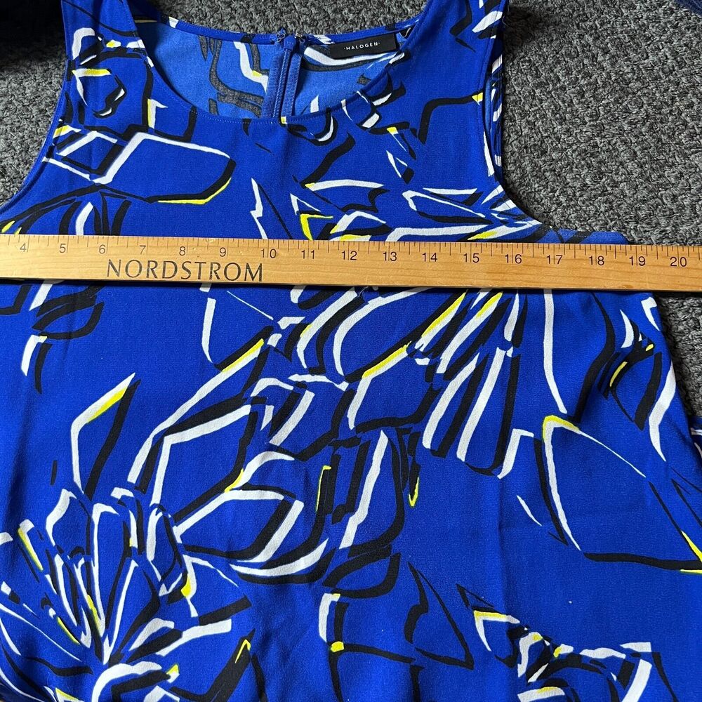Halogen Dress Sleeveless Size Small S Blue Black Knee Length Back Zip‎ Nordstrom - Picture 7 of 10